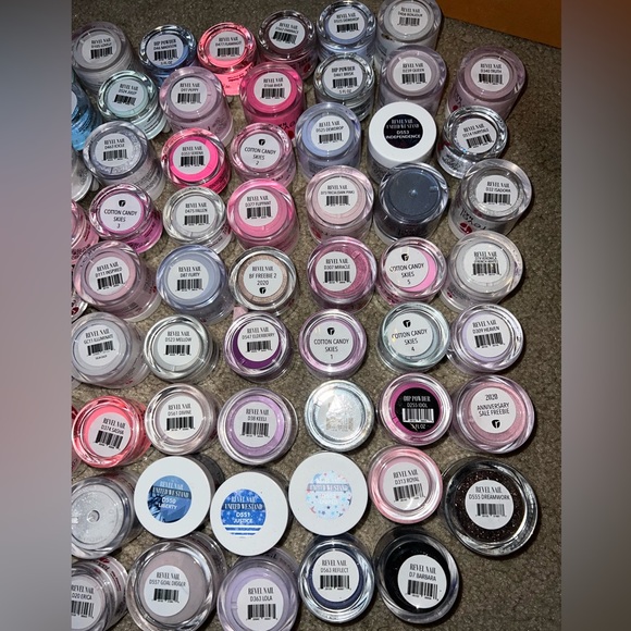 Revel Nail Huge Lot of 75 Dip Dipping Powders Manicure - Rare and retired colors - Picture 2 of 5